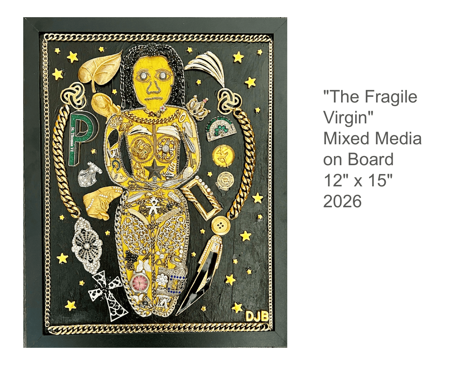The Fragile Virgin - mixed media art