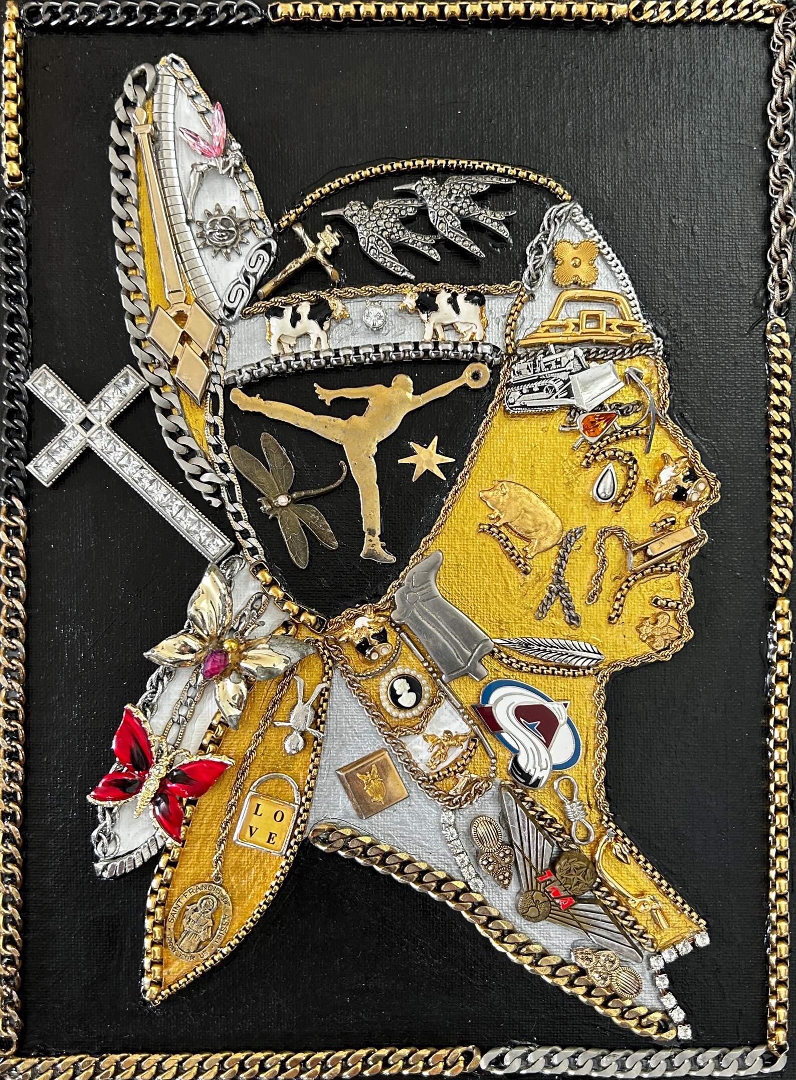 Indian Icon - mixed media artwork