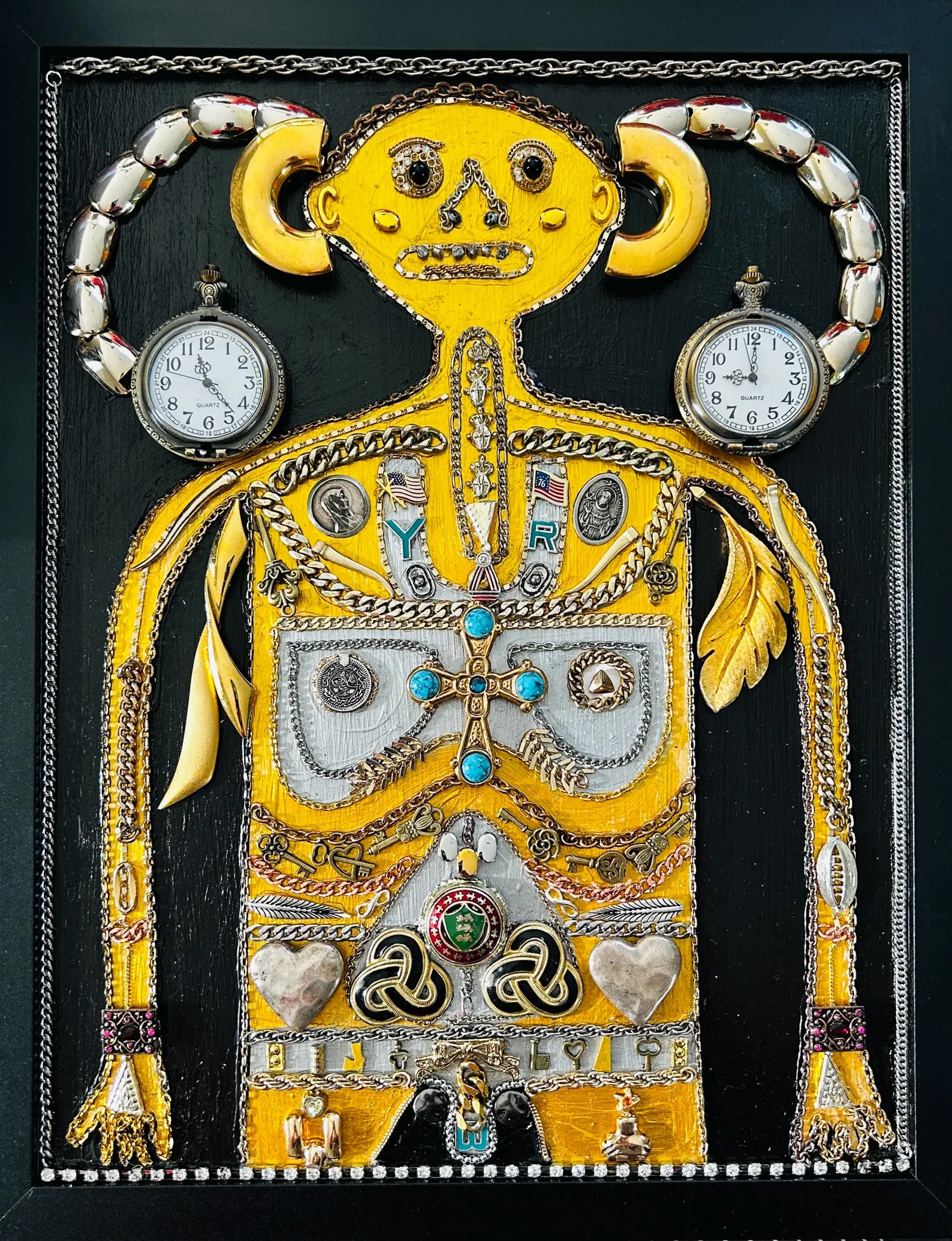Time Waits for No Man - Mixed Media Art